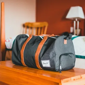 Gym bags and sports equipment